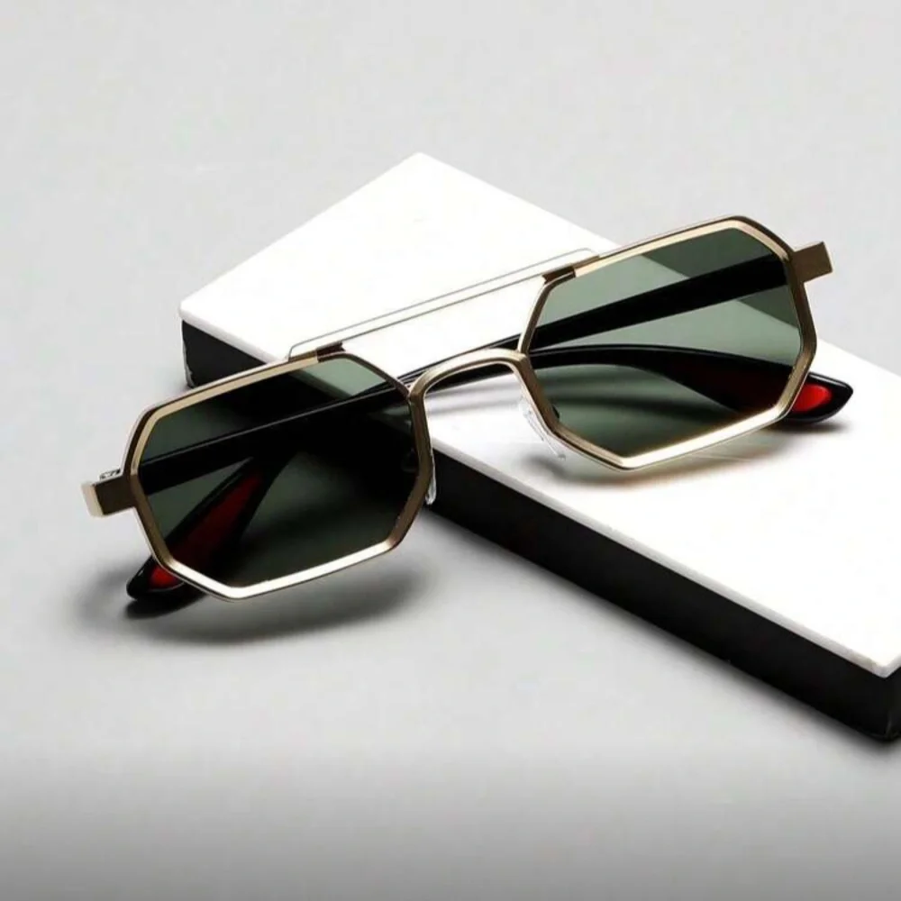 Gold and Black Sunglasses